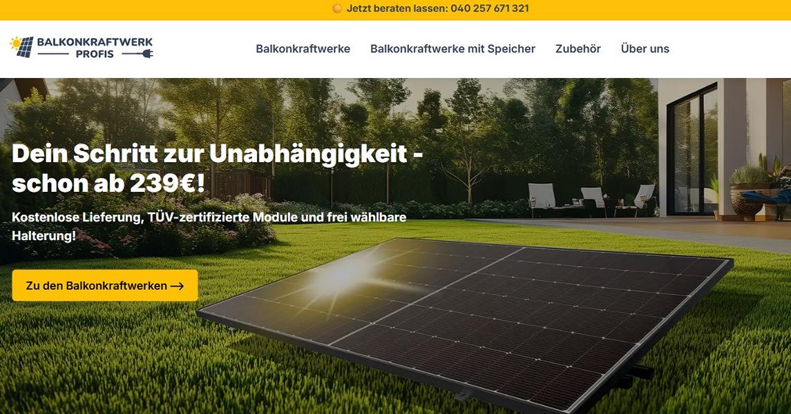 Balkonkraftwerk-Profis – Hochwertige Mini-PV-Anlagen