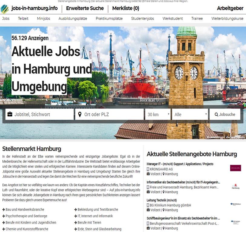 Jobs in Hamburg. Offene Arbeitsstellen in der Hansestadt Hamburg