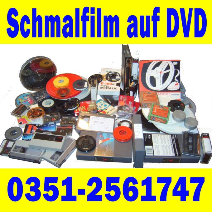 Schmalfilmrollen auf DVD in Maximalqualität !