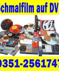 Schmalfilmrollen auf DVD in Maximalqualität !