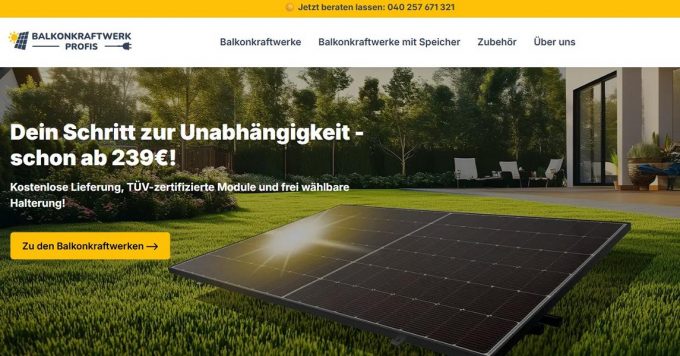 Balkonkraftwerk-Profis – Hochwertige Mini-PV-Anlagen