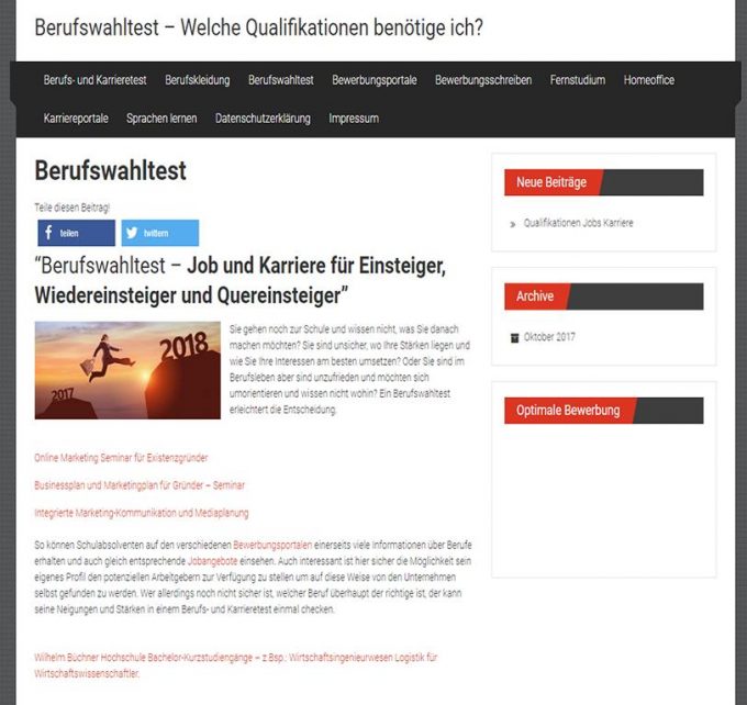 Berufswahltest-welche Qualifikationen