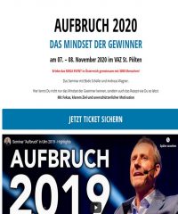 Bodo Schäfer AUFBRUCH 2020 DAS MINDSET DER GEWINNER – Finanzcoach Geld