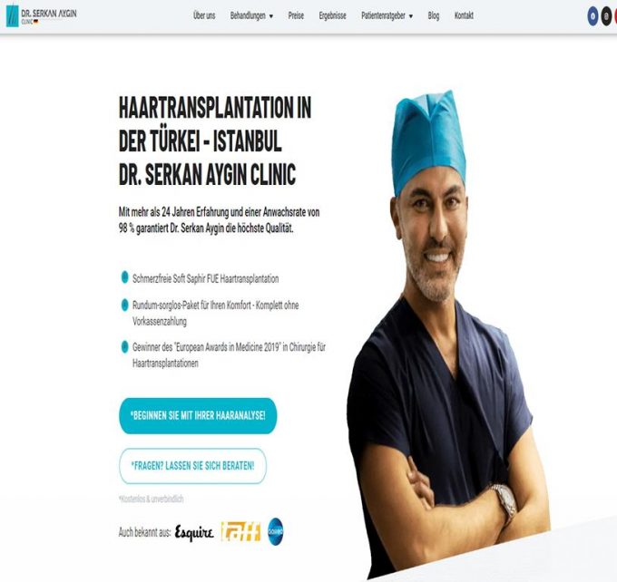 Dr. Serkan Aygin Clinic I Haaartransplat