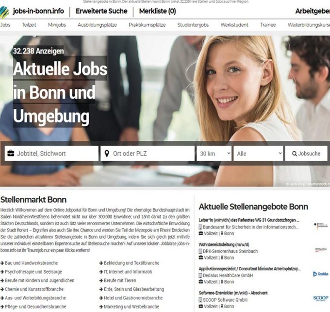 Stellenmarkt Bonn &#8211; jobs-in-bonn.info
