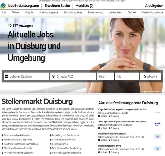 jobs-in-duisburg.com &#8211; Jobangebote aus Duisburg