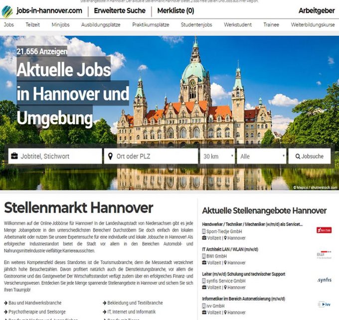 jobs-in-hannover.com &#8211; Aktuelle Jobs