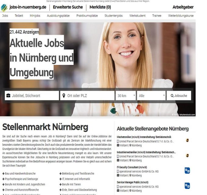 jobs-in-nuernberg.de &#8211; Aktuelle Stellenangebote