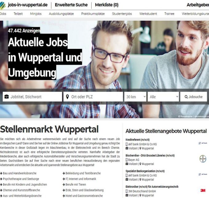Jobs aus Wuppertal &#8211; jobs-in-wuppertal.de