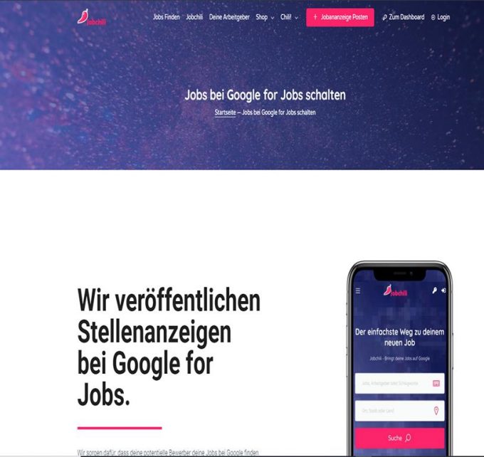 Jobs bei Google: Stellenanzeigen günstig in Google einstellen