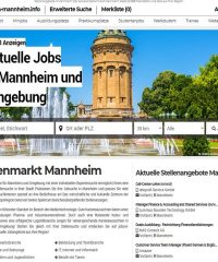 Aktuelle Jobangebote aus Mannheim